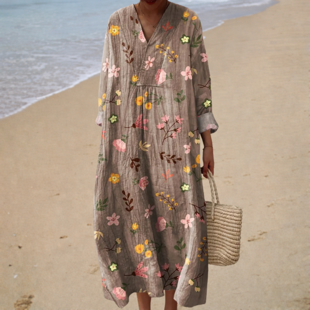 Maëlys - Flattering Printed Summer Dress