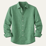 The Oakcrest Hill Men’s Casual Summer Beach Linen Shirt