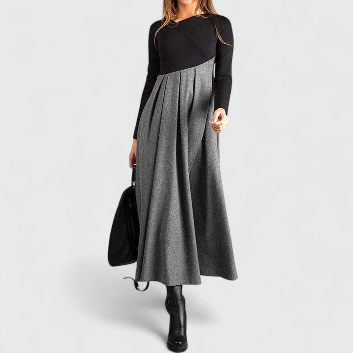 Jeanne | Elegant Long Sleeve Maxi Dress