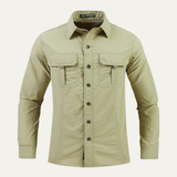 The Montbrook Men’s Tactical Multi Pocket Outdoor Cargo Shirt