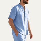 The Westmount Men’s Lightweight Linen Button-Up Shirt