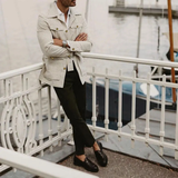 The Bramblewood Men’s Streetwear Striped Button-Down Shirt with Pockets