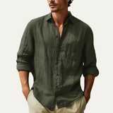 The Summerville Men’s Lightweight Button-Down Cotton Shirt