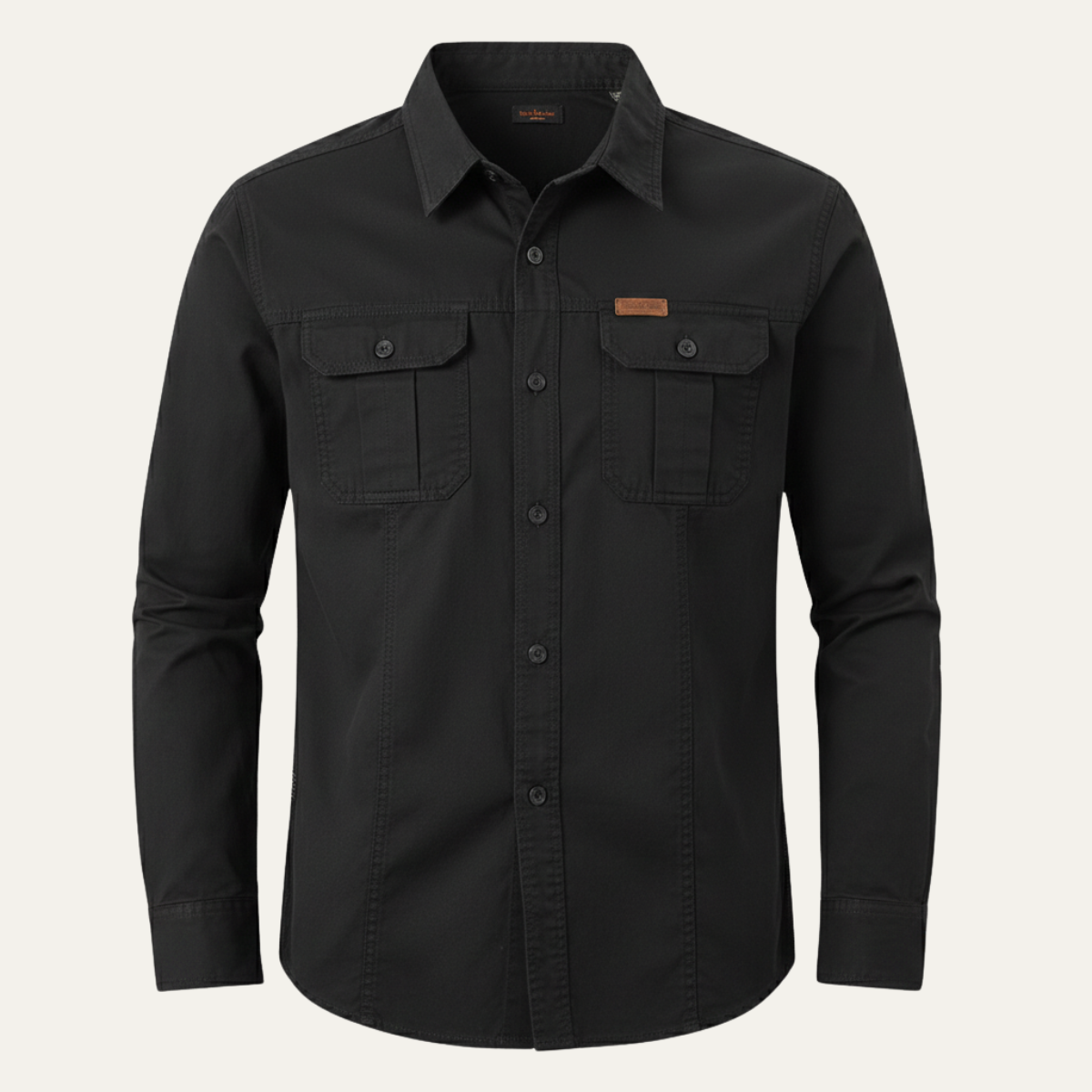 The Cedarfield Men’s Solid Colour Multi Pocket Soft Cargo Shirt
