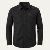 The Cedarfield Men’s Solid Colour Multi Pocket Soft Cargo Shirt