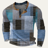 The Bluefield Men’s Textured Patchwork Design Polo Shirt