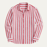 The Valencia Linen Striped Shirt for Men