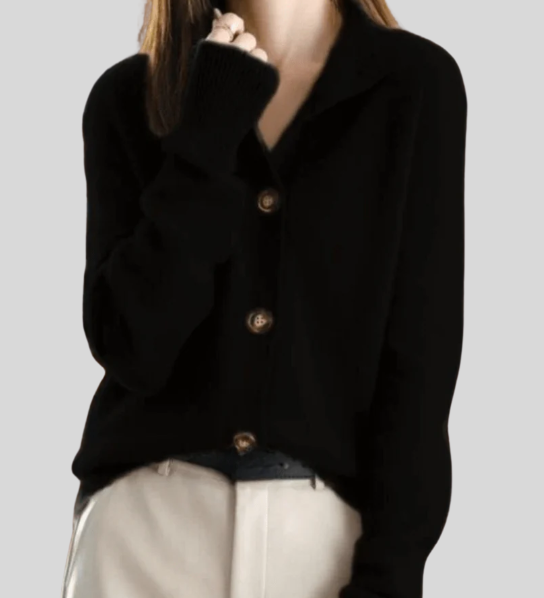 Stéphanie | Vintage-Inspired Cashmere Cardigan