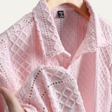 The Foxbrook Men’s Soft Textured Button-Up Shirt