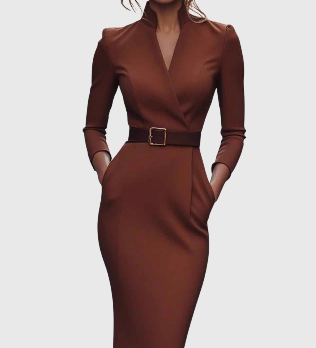 Camille | The Belted Power Maxi Dress