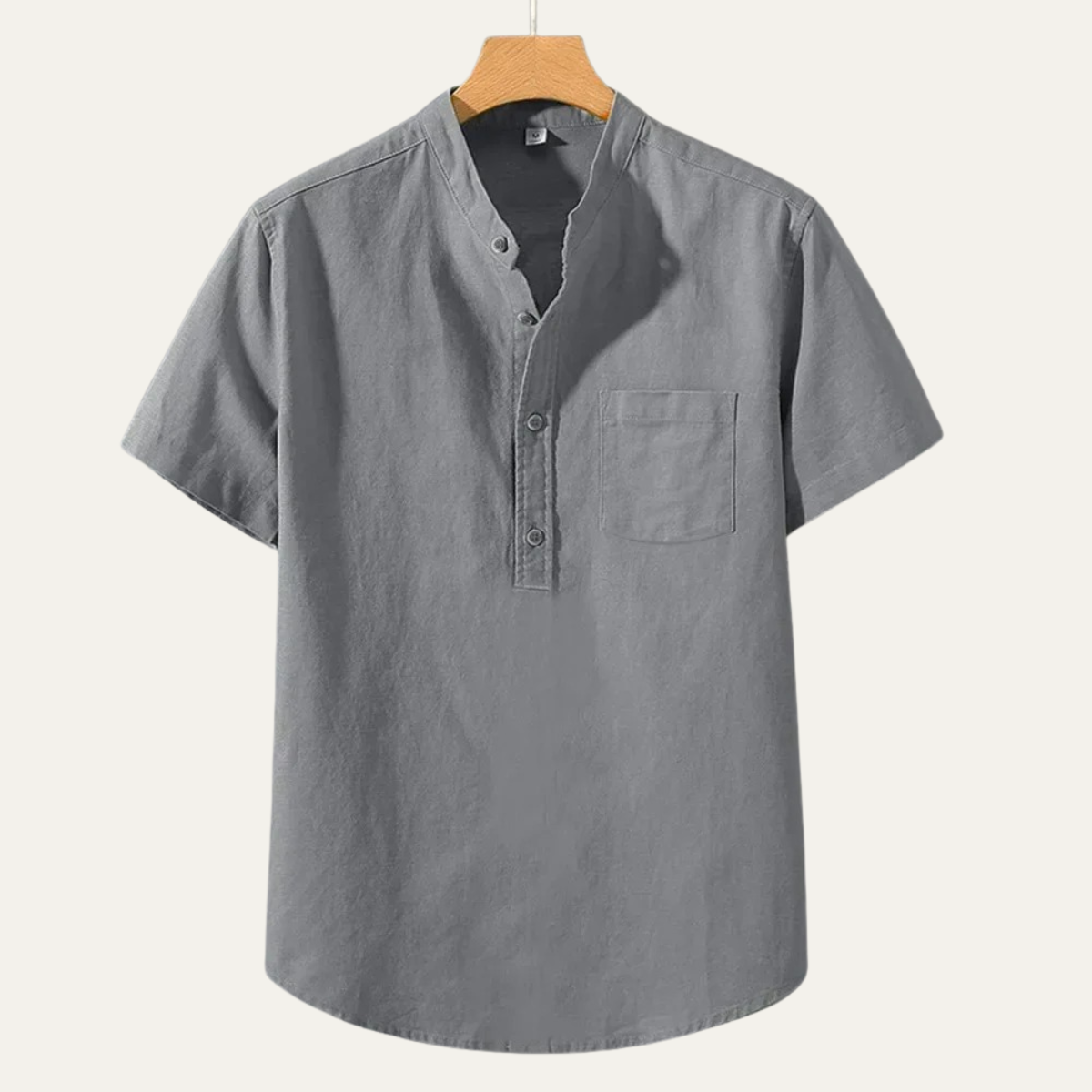 The Lakewood Hill Men’s Breathable Cotton Linen Shirt