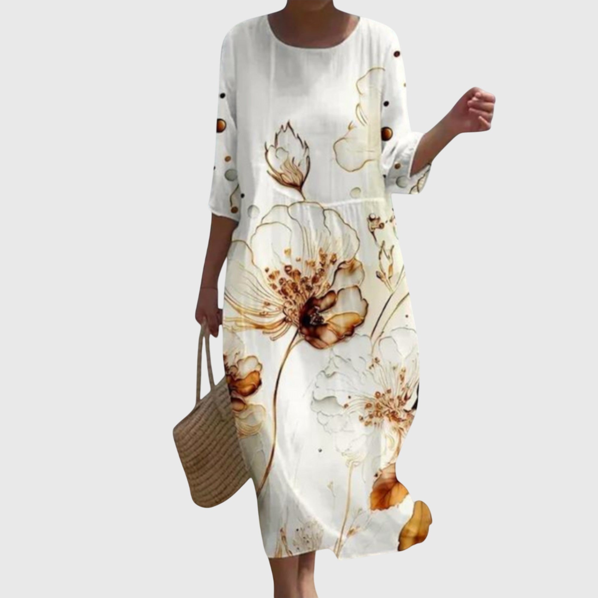 Martine | Elegant Floral Maxi Dress