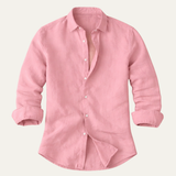 The Brookfall Ridge Men’s Trendy Summer Beach Linen Shirt
