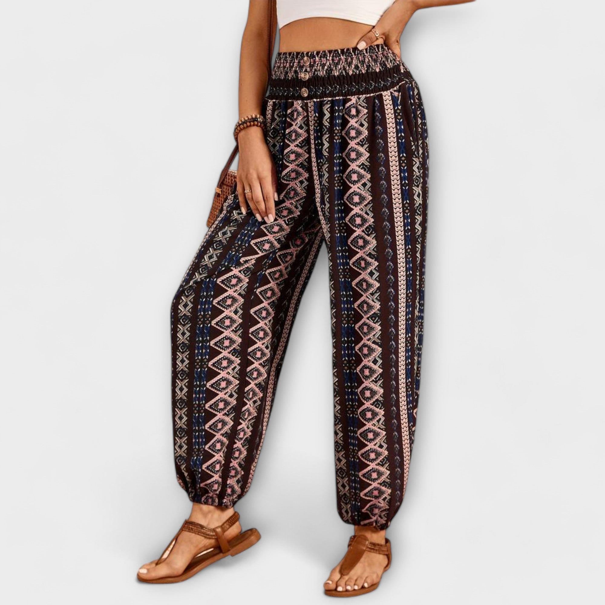 Elise | Ethnic Graphic Trousers