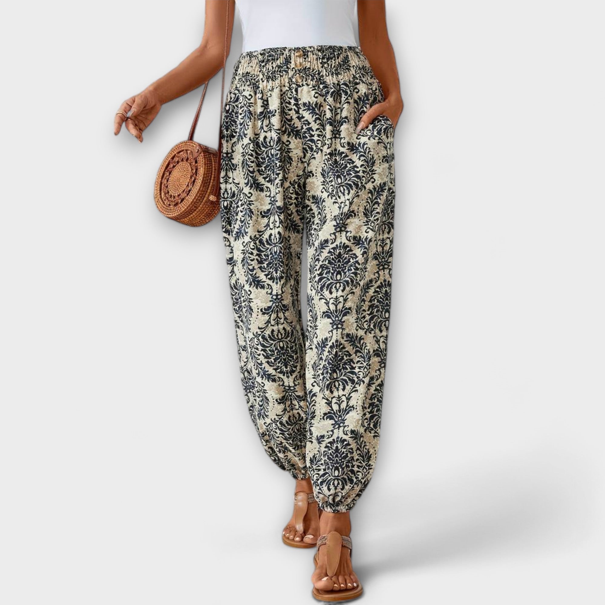 Elise | Ethnic Graphic Trousers