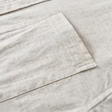 The Ashmont Ridge Men’s Loose Fit Cotton Linen Mandarin Collar Shirt