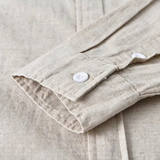The Ashmont Ridge Men’s Loose Fit Cotton Linen Mandarin Collar Shirt