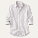 The Silverwood Hill Men's Lightweight Linen Summer Casual Button-Up Shirt