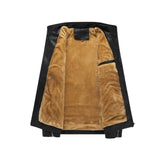 Gabriel™ | Vintage Leather Jacket with Cozy Fleece Lining
