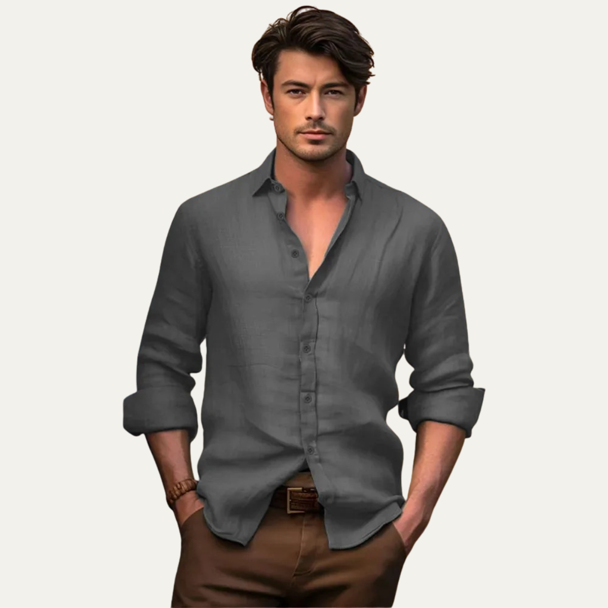 The Hawthorn Grove Men’s Breathable Slim Fit Button Down Shirt