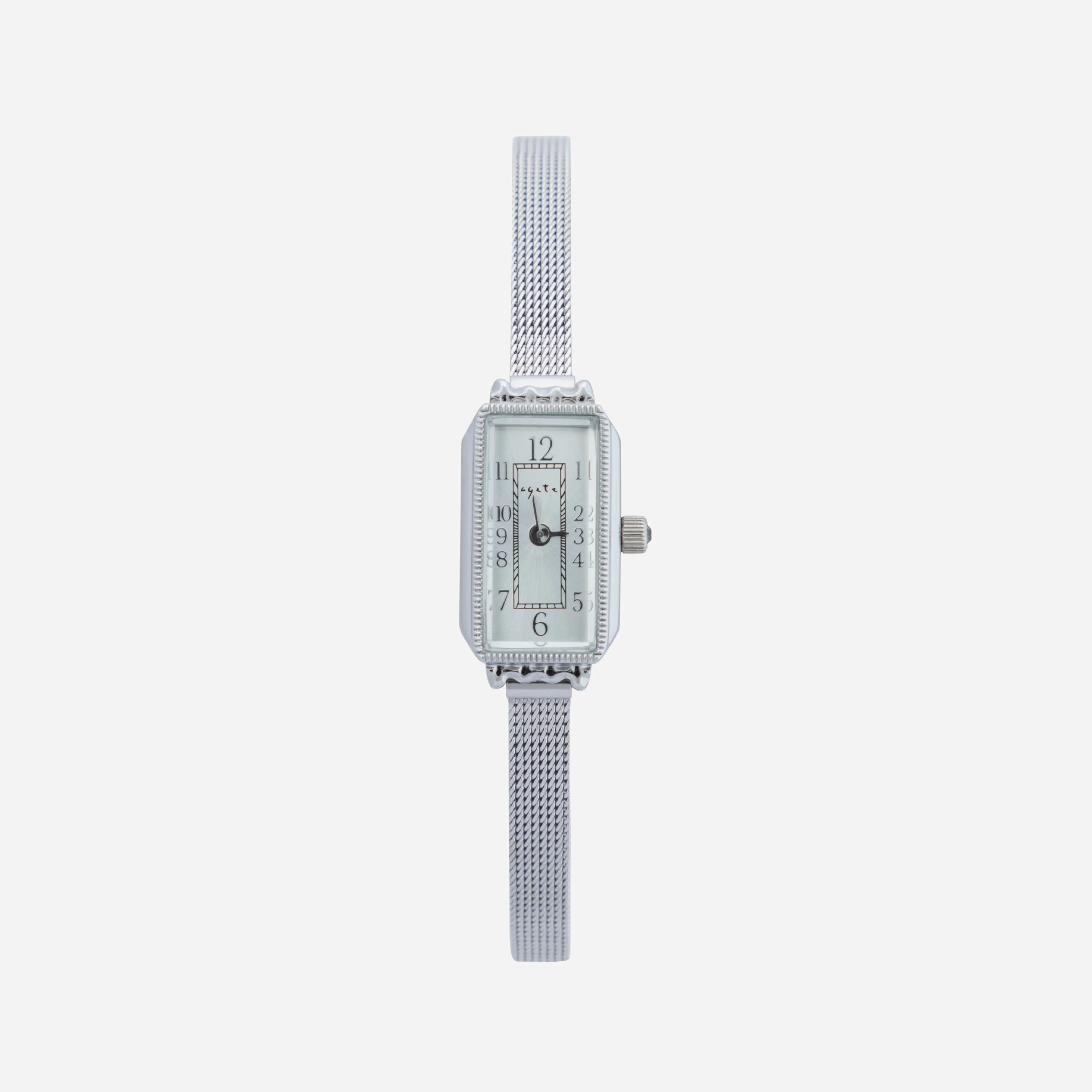 Elena® - Rectangular Dial Gold Watch