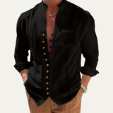 The Riverview Men’s Retro Multi Button Casual Summer Shirt