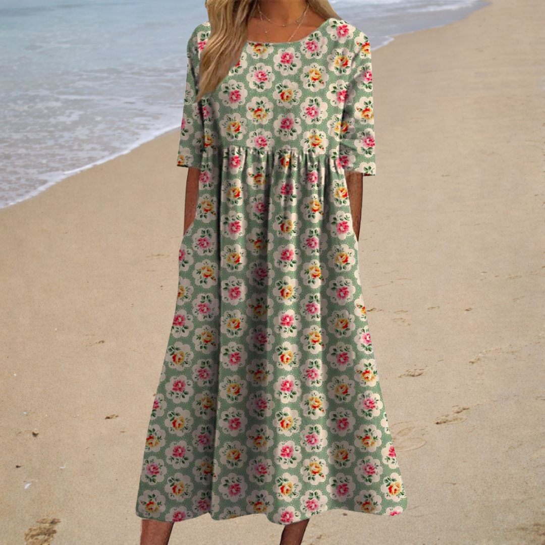Thais - Chic and Comfortable Long Flowing Dress