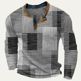 The Bluefield Men’s Textured Patchwork Design Polo Shirt