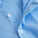 The Ridgebrook Park Men's Breathable Linen Summer Casual Button-Up Shirt