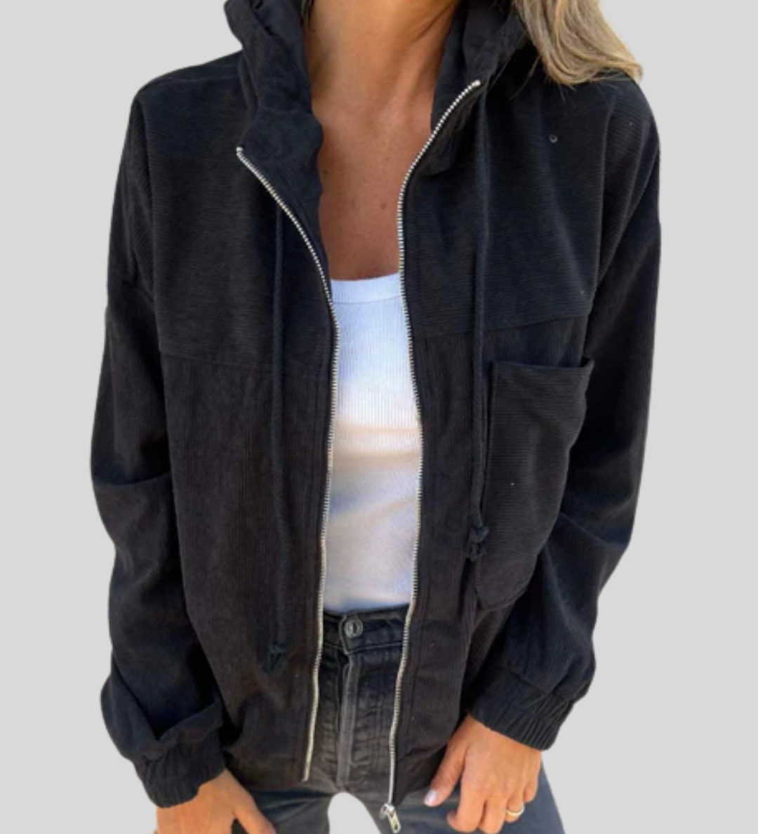 Delphine | Cozy Zip-Up Vest