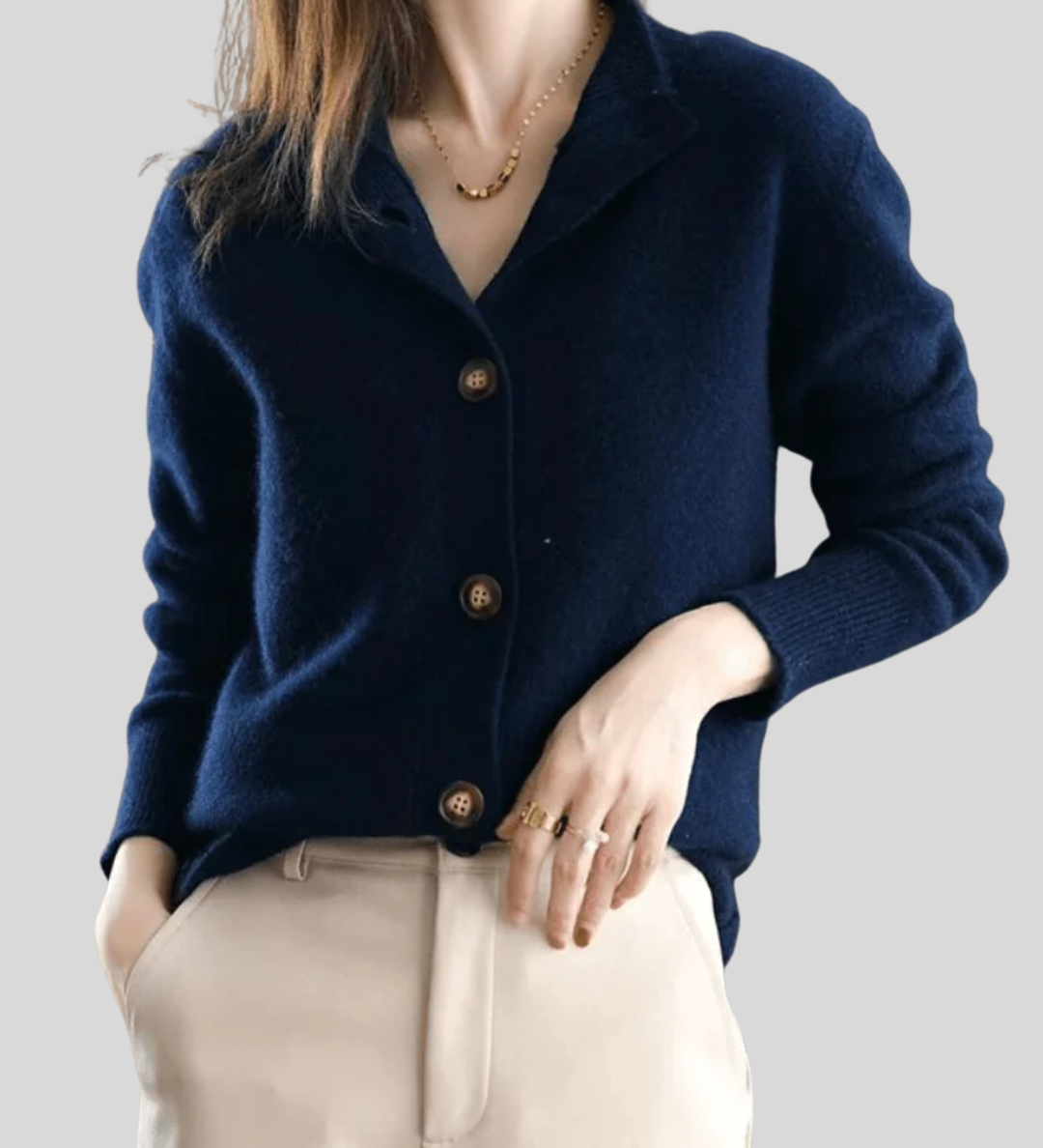 Stéphanie | Vintage-Inspired Cashmere Cardigan