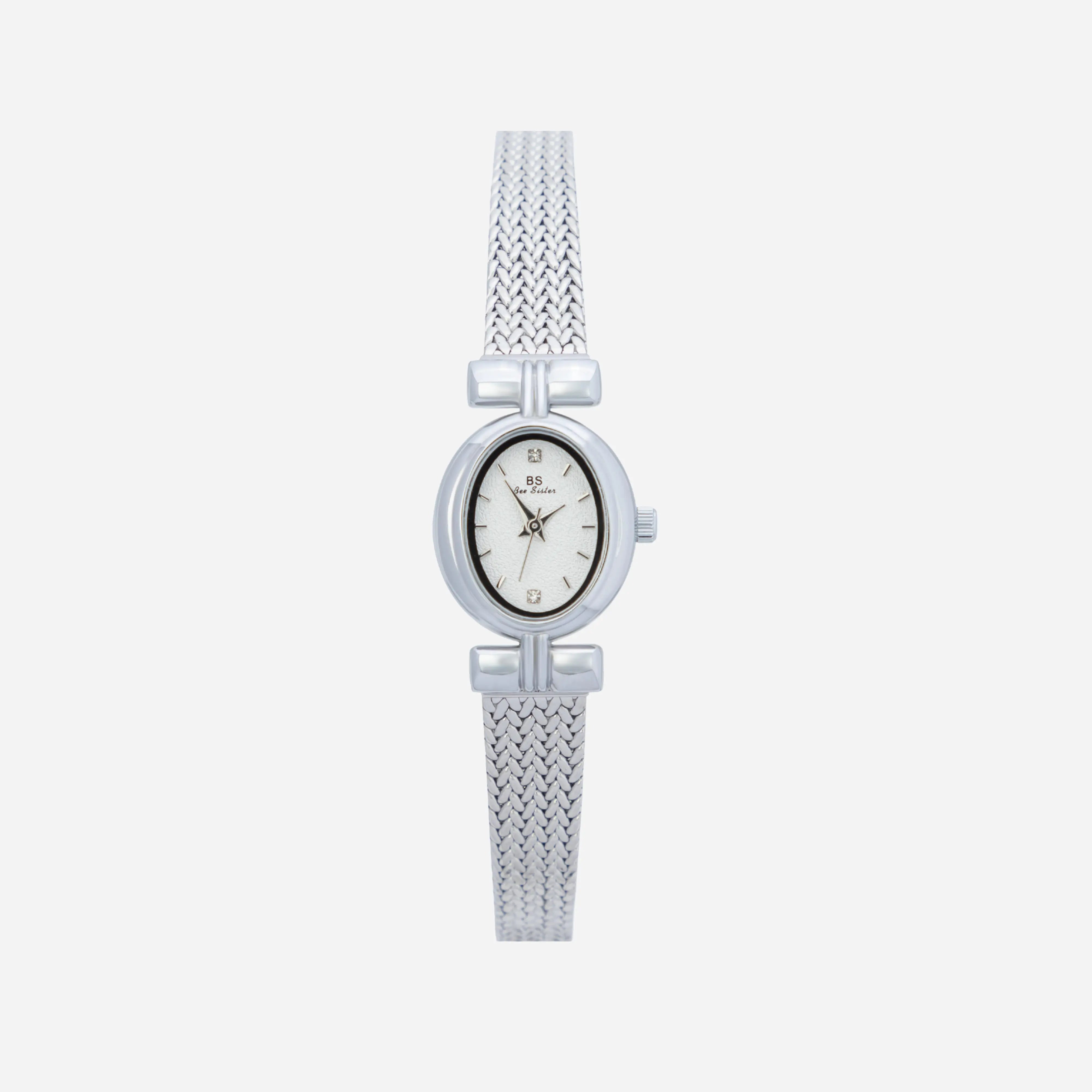 Iva® - Elegant Gold Watch with Woven Bracelet