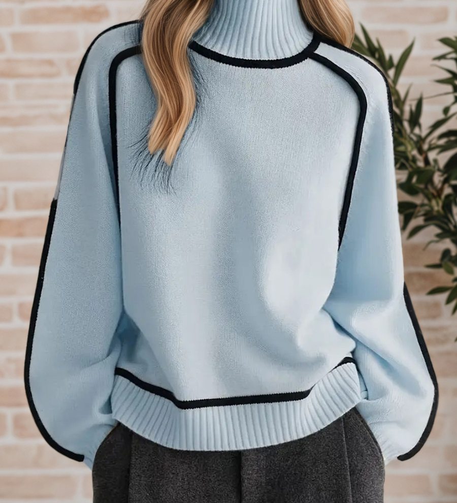 Women's Elegant High-Neck Sweater