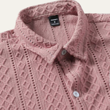 The Timberlake Ridge Men’s Casual Textured Button-Up Shirt