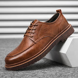 Joe | Natural Leather Low-Top Shoes