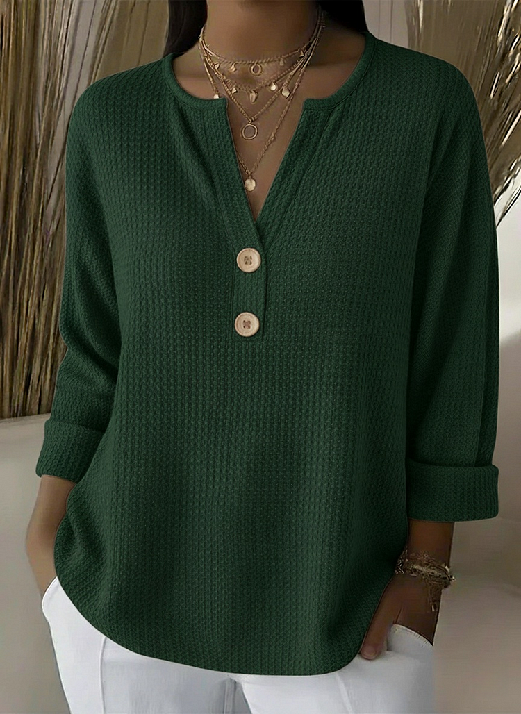 Lucinda henley button top, fifth colourway | Ellie Dublin