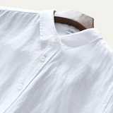 The Woodhall Men’s 100% Linen Italian Style Casual Button-Up Shirt
