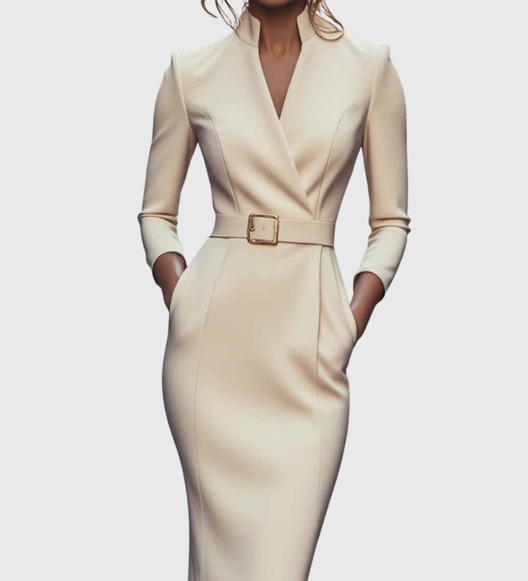 Camille | The Belted Power Maxi Dress