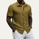 The Ashland Ridge Men’s Summer Textured Button-Up Shirt