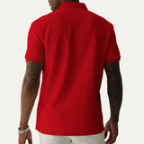 The Oakridge Hill Men’s Classic Textured Summer Polo Shirt