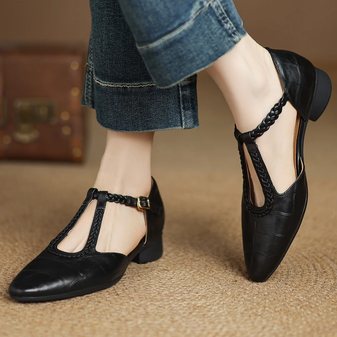 Inès | Kepa Leather Mary Jane Shoes