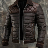 Petar | Cozy Brown Jacket Featuring a Plush Sherpa Collar