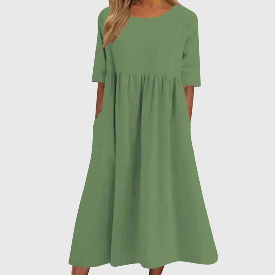 Haisley | Elegant Short Sleeve Dress