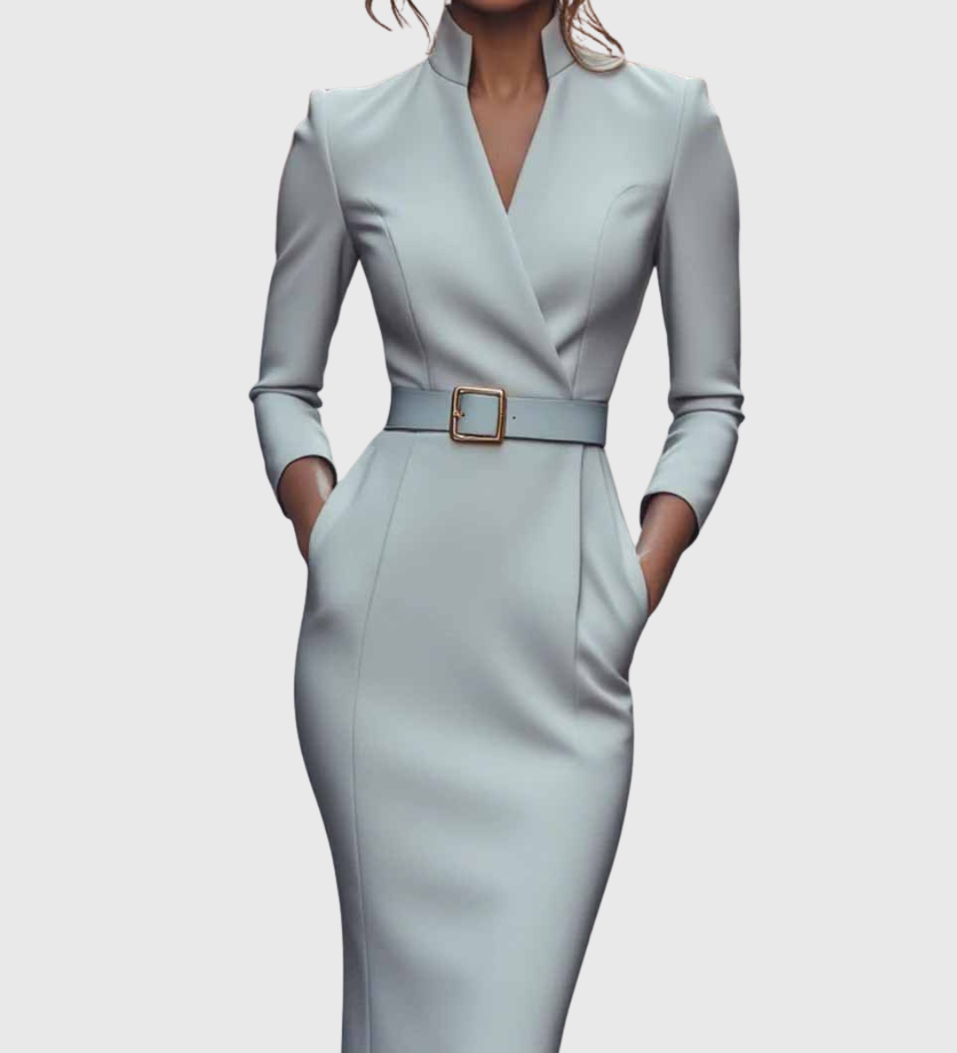 Camille | The Belted Power Maxi Dress