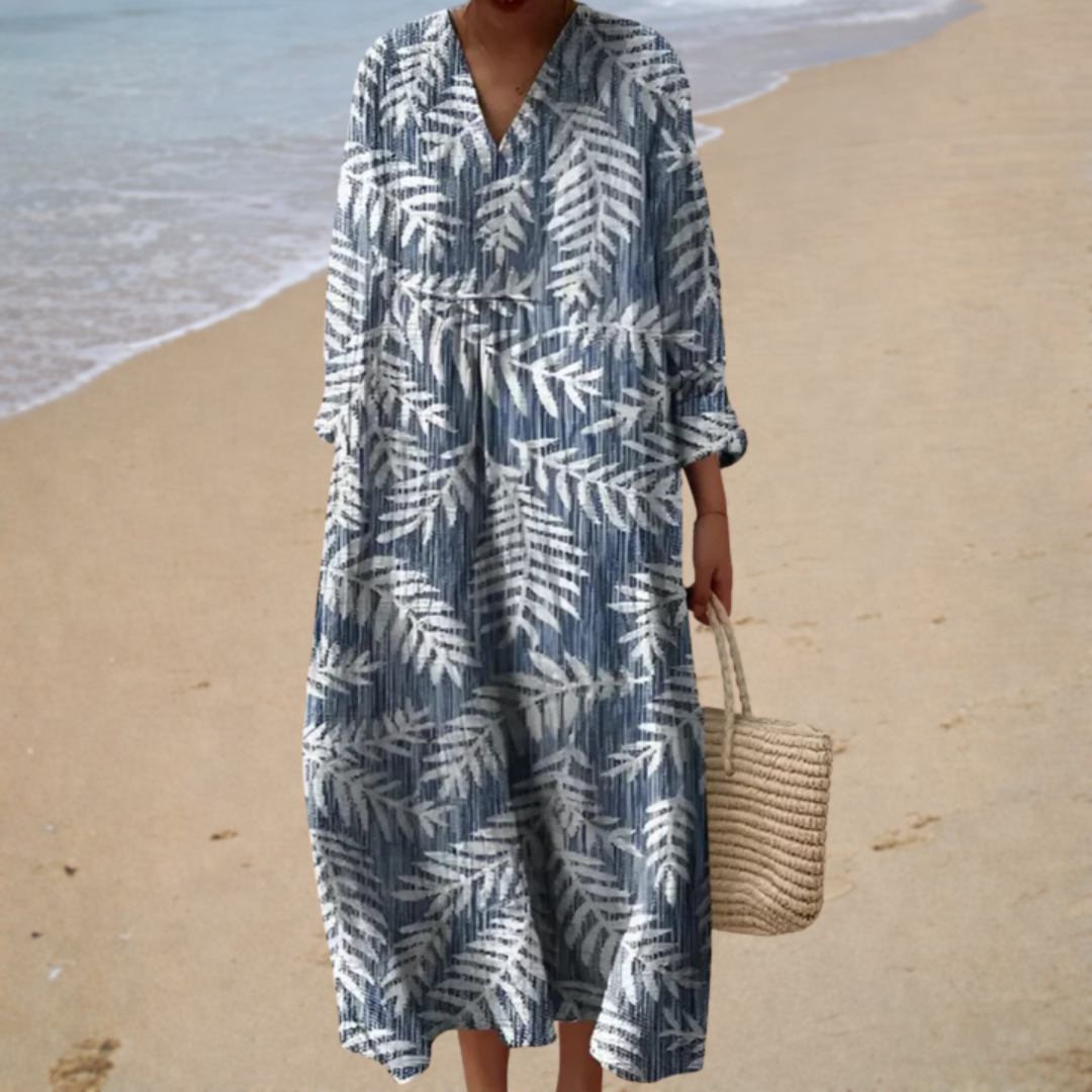 Malo - Flattering Printed Summer Dress