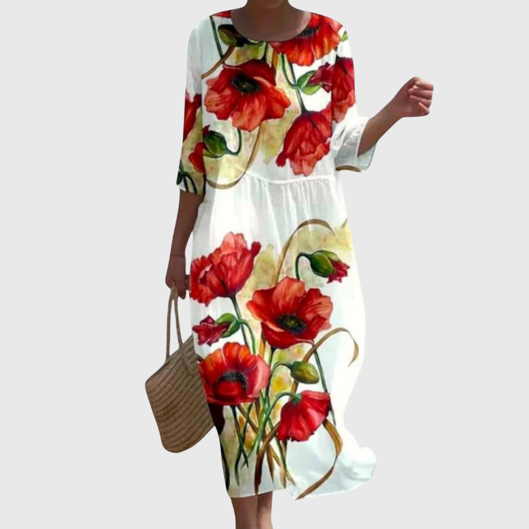 Martine | Elegant Floral Maxi Dress
