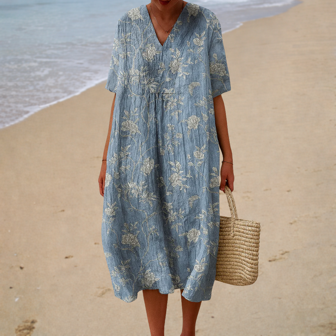 Line - Flattering Printed Summer Dress