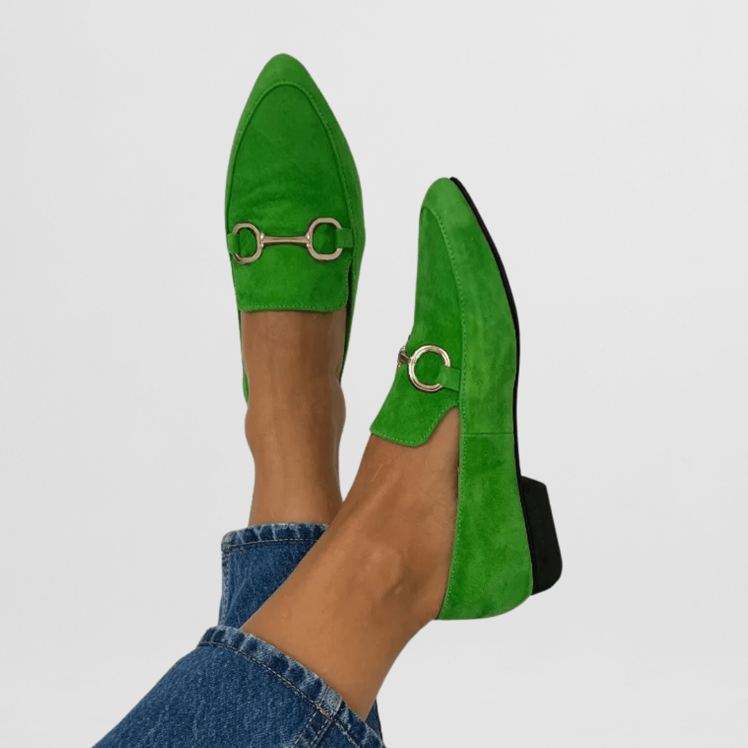 Cliodhna colourful suede-effect loafers for women | Ellie Dublin