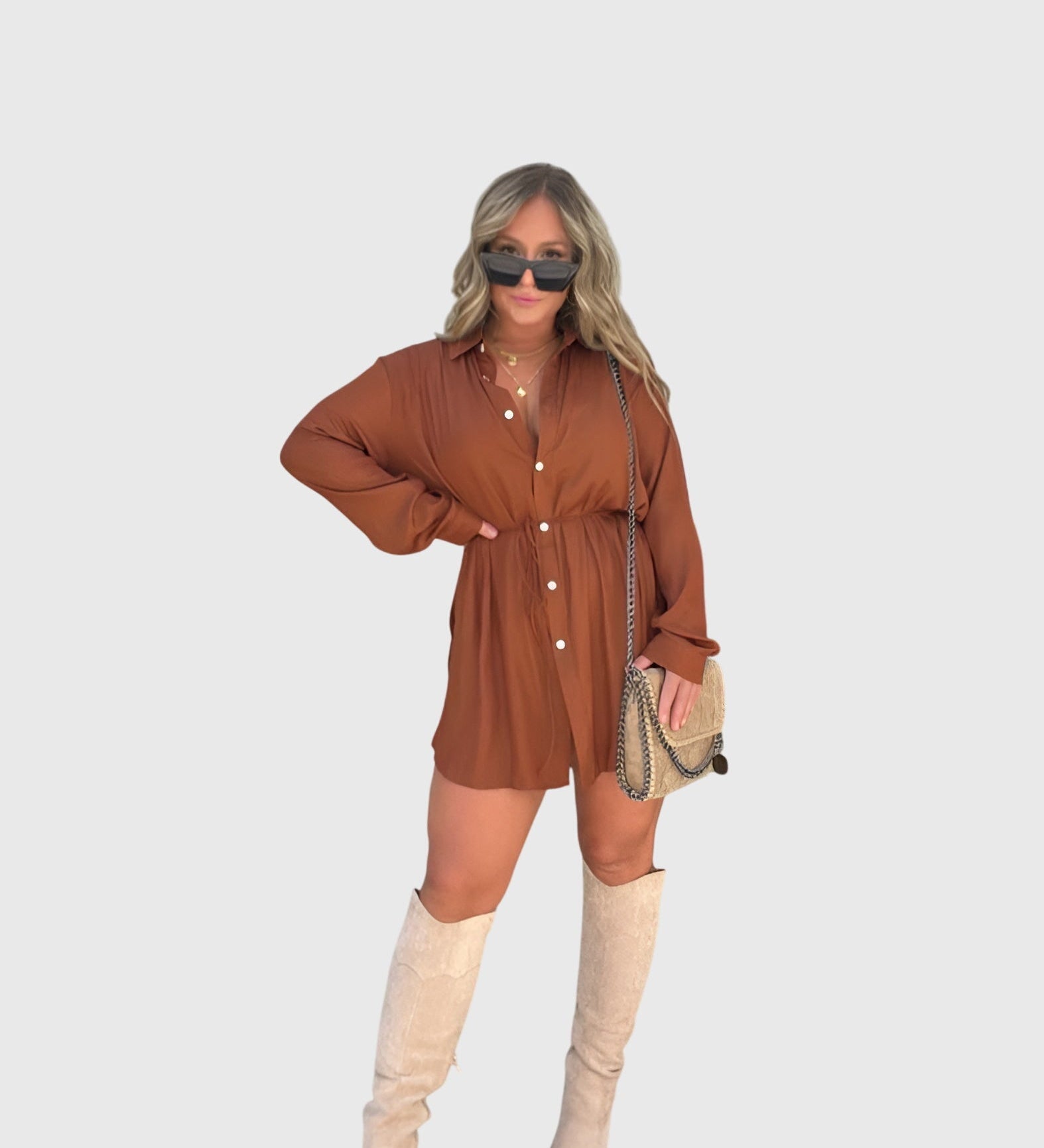 Sylvie | Elegant Pinafore Dress