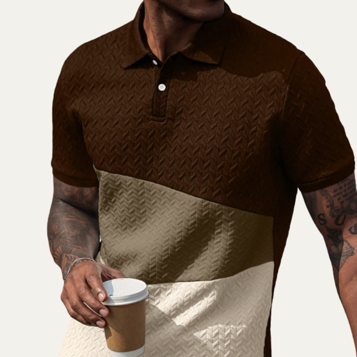 The Oakridge Hill Men’s Classic Textured Summer Polo Shirt